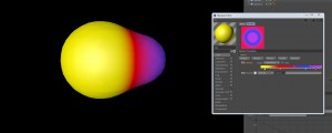 shader proximal appliqué à deux métaballs + effet colorization